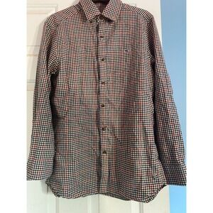 Vineyard Vines Men's Plaid Button Down Shirt Size Small Long Sleeve 100% Cotton